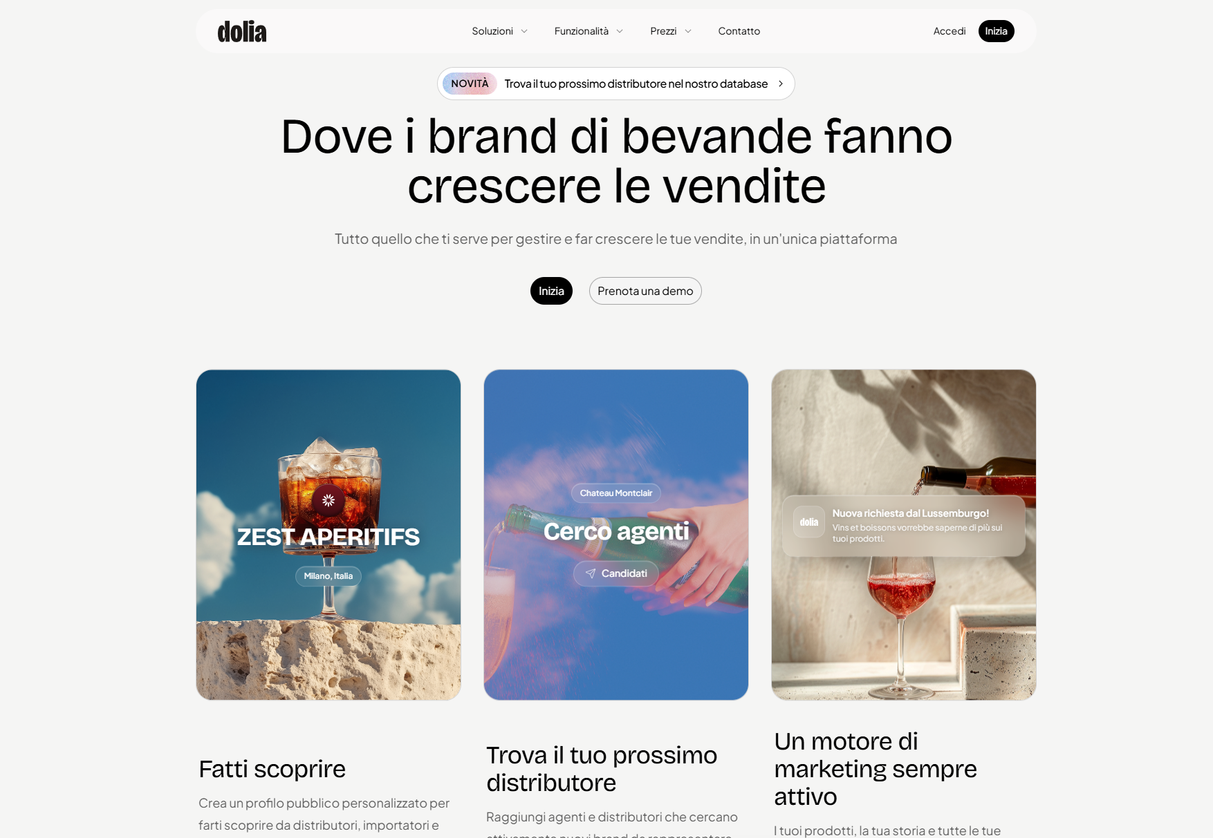 Dolia — la piattaforma operativa per cantine e distributori